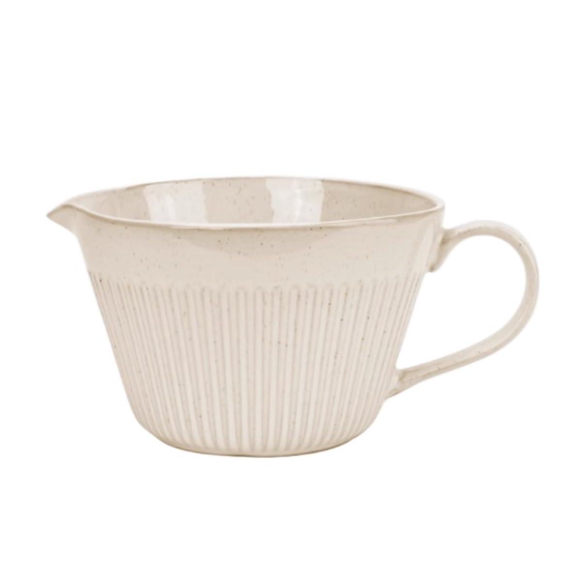 Salsera de cerámica de gran capacidad, diseño de alivio vertical, cuenco versátil para mezclar y recipiente de jugo, perfecto para comidas familiares y entretenimiento