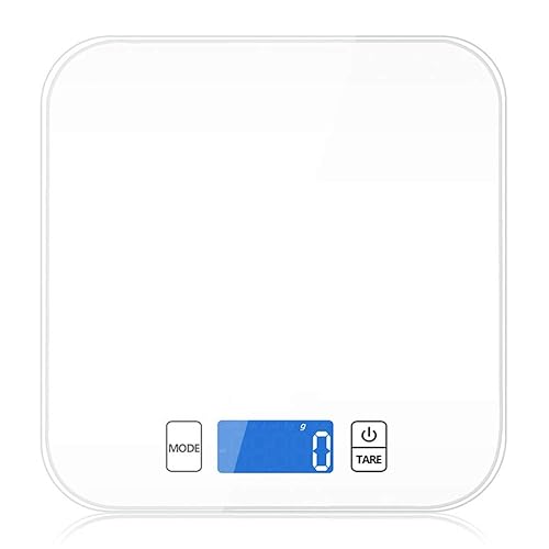 White High-Precision Electronic Scale, Supports Unit Conversion, LCD Display, Sturdy