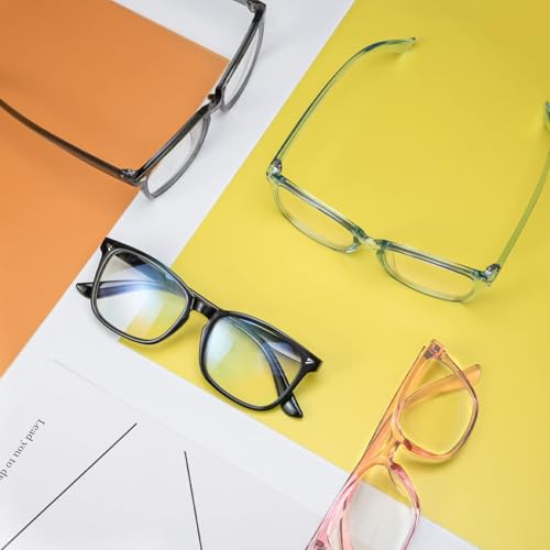 Image of VISOONE Blue Light Blocking Glasses Square with Anti Computer Glare for Gaming Women and Men MONTANA