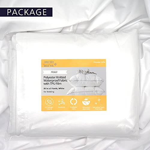 Premium Waterproof Polyester Fabric – 5 Yards of Versatile White Material, 85” Wide for Crafts and DIY Projects 6 Premium Waterproof Polyester Fabric – 5 Yards of Versatile White Material, 85” Wide for Crafts and DIY Projects - Image 5