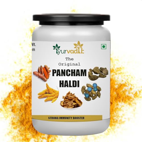 Image of The Original Pancham Haldi Powder,100gm (pack of 2) | Ayurvedic Turmeric Blend with 5 Types of Turmeric | Pure & Natural | Good for inflammation & Strong immunity booster