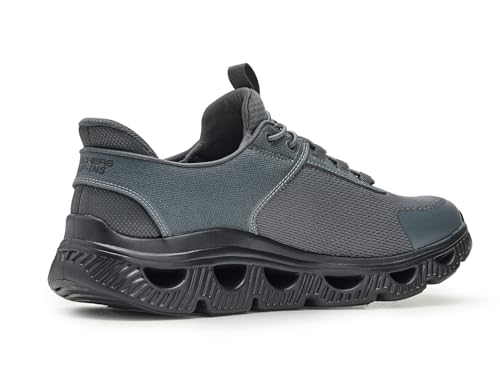 Skechers Bobs Men's Arc Waves - Slick Turn Slip-ins, CCBK, 14 Charcoal/Black - image 3