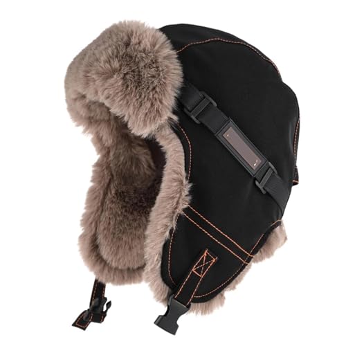 Chapeaux d'hiver en fourrure de pilote style bombardier chic et isolant
