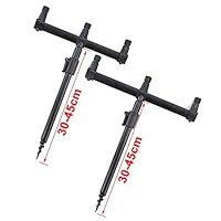 Hirisi Teleskop-Uferstange Aluminium - Angelrutenhalter Für Karpfenangeln 30-90cm Verstellbar