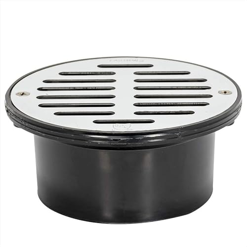 Image of EZ-FLO 3 Inch x 4 Inch ABS General Purpose Drain with Stainless Steel Strainer, 15324