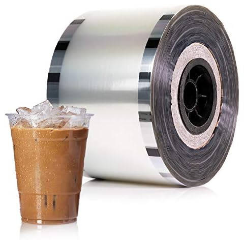 WYZworks Cup Sealer Film Clear, Seals 3275 cups per roll @ 90mm-105mm, Bubble Boba Milk Tea Lid Sealing Film for PP Plastic Cups Cover