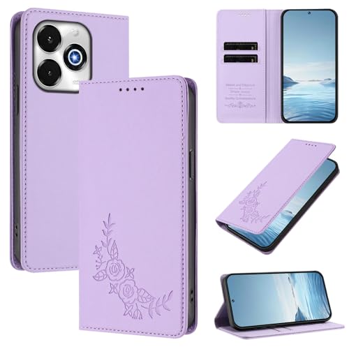 �X�}�z�P�[�X �Ή��@�� for Umidigi G100X 5G / G9X / Note 100X 5G �yRFID�u���b�N�z�y�J�[�h�z���_�[�t�����z �}�O�l�b�g�J�� �X�^���h�@�\�t���z�X�}�z�P�[�X Purple