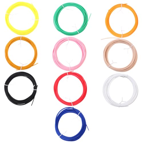 TOPBATHY 10 Stück Teiliges Filament Pcl Low temp Verbrauchsmaterial Bunte Kompatibel Druckern Stiften Präzise und Temperaturbeständig
