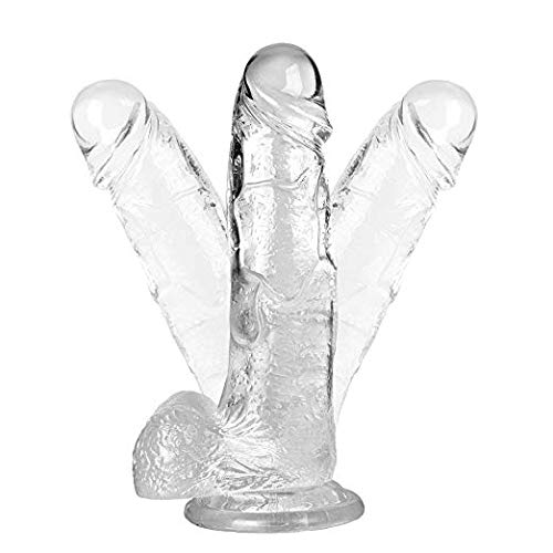 Siminey Super Powerful Suction Personal Small Body Relax Wand, 7 Inch Clear Silicone