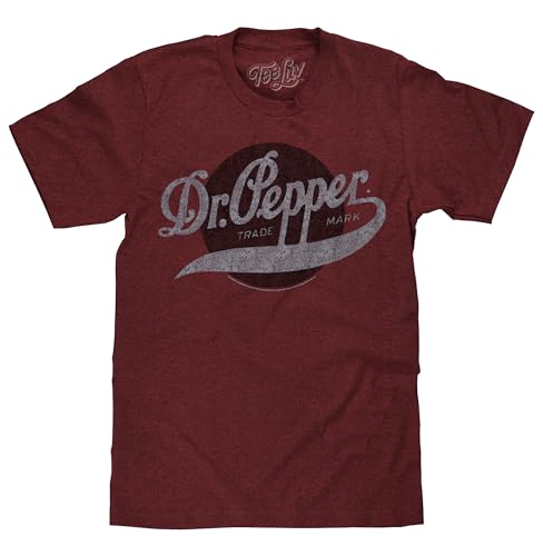 Tee Luv Men's Dr Pepper Trademark Logo T-Shirt