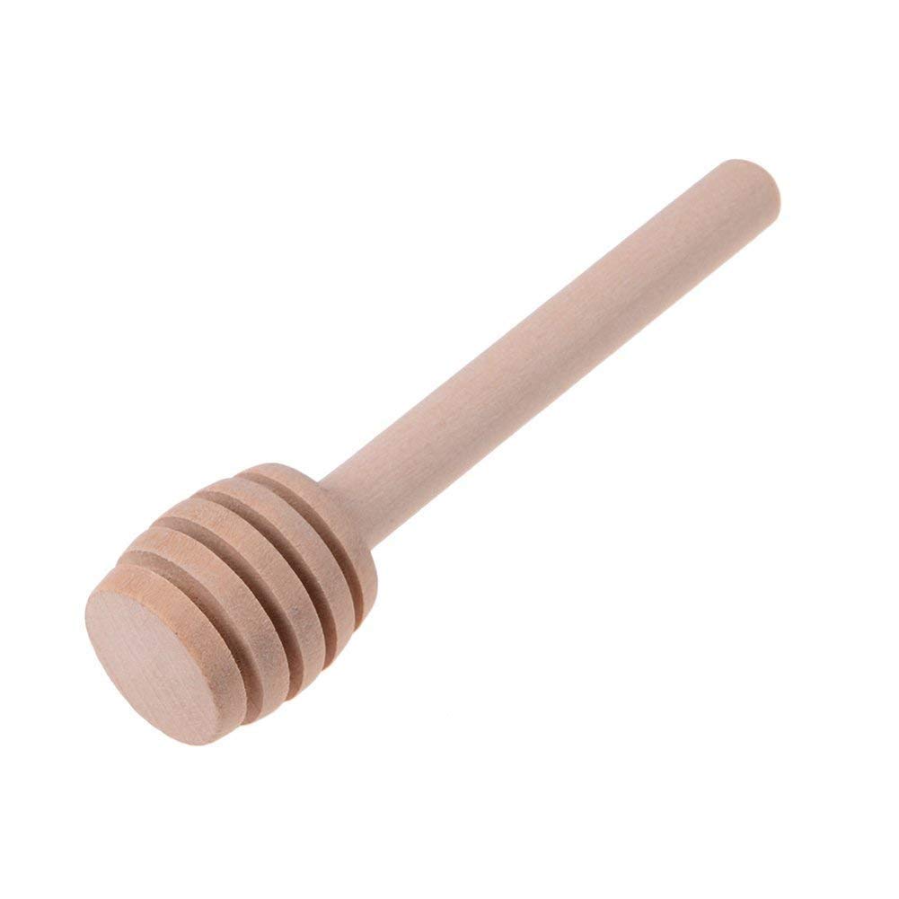 Long Handcrafted Wooden Honey Dipper Stick (2)