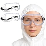 2 PCS Occhiali Protettivi da Lavoro Antipolvere Protezione Degli Occhiali Protettivi Trasp...