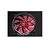 Aerocool RS12 Carbon Fiber Edition EN55307 Ventilateur avec LED 120 mm Rouge