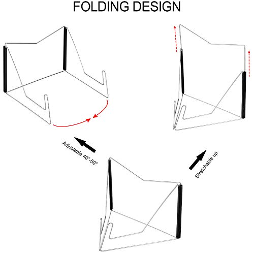 Soporte de lectura para evitar malas posturas con base de metal plegable 5