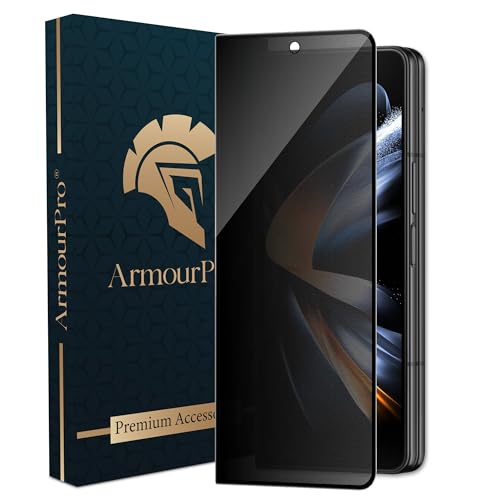 Image of ArmourPro Matte Privacy Tempered Glass for Samsung Galaxy Z Fold 4 - Anti Spy Anti Glare Screen Protector, 9H Scratch Resistant, Smooth Touch, Full Coverage