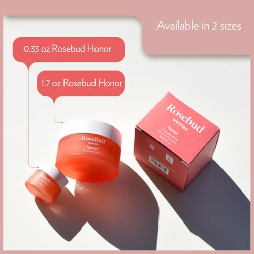 Image of Rosebud Woman Honor Everyday Balm - Vulva Balm & Vaginal Moisturizer for Dryness, Irritation & Itch - Hormone-Free, OB /GYN-Approved Feminine Care (Travel Size, 0.33 oz)