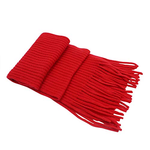 RARITYUS Kids Wool Knitted Scarf Fashion Solid Color Soft Warm Scarves Neck Warmer Winter for Toddler Girls Womens3