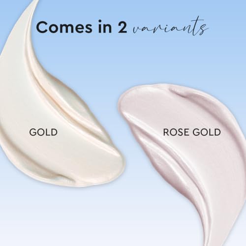 Image of Million Colors Illuminating Strobe Cream for Face | Rose Gold Strobe Cream + Primer + Face Highlighter | Hydrating Makeup Base with SPF | Infused With Hyaluronic Acid, Niacinamide, Jojoba Oil & Shea Butter for Radiant Skin 30Ml