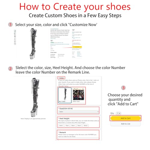 WUXIN H&P Women's Over The Knee Pole Dance Thigh High Heel Boots Black Sexy Snake Pattern Platform Zip Lace Up Fashion Party Round Toe Stiletto 8 inch Exotic Heels2