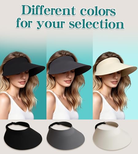 Sombrero de sol para mujer con ala ancha ligero miniatura 6