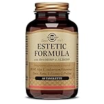 Solgar Estetic Formula, 60 tavolette, Integratore per Capelli, Pelle e Unghie, con Vitamina C, Zinco, Rame, MSM, Alga Lithotamnion Calcareum, L-Lisina e L-Prolina