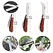 Garden Grafting Tool Kits, ZALALOVA 2 in 1 Pruning Tools Including Grafting Knife Replacement Blades Grafting Tapes Rubber Bands and Labels for Plant Branch Vine Fruit Tree Cutting