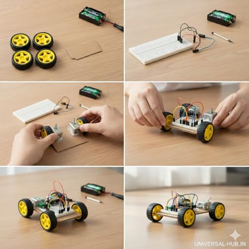 Image of (PACK OF 2) 65mm Rubber Tyre Yellow Wheel for BO Motor, Smart Car Robot & DIY Projects - High Grip DC Gear Motor Wheel for Toy Cars & Robotics