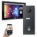 Produktbild Goliath Hybrid | IP | Full-HD Video Türsprechanlage | App | 1-Fam | 1 x Full-Touchscreen 10" | Aluminium Unterputz Türstation | + Fingerprint | 180° Ultra-Weitwinkel | AV-IPS-653