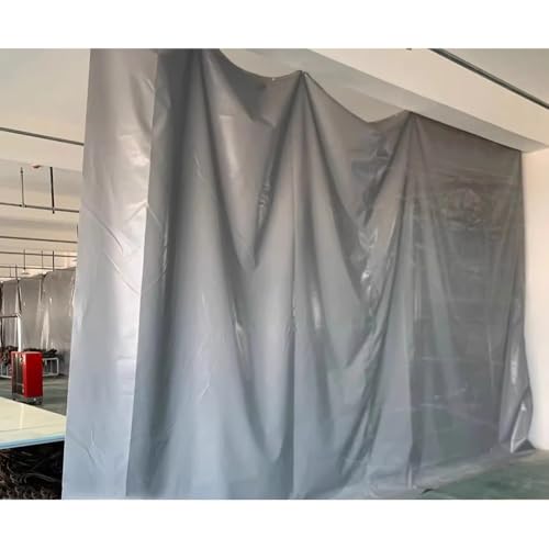 Cortinas opacas de soldadura ignífugas, pantallas de soldadura resistentes con ojales de latón, 2 x 2,5 m para áreas de trabajo, cortinas de puerta de partición industrial