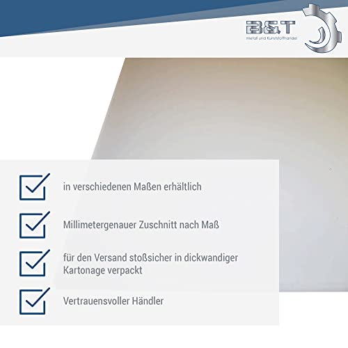 B&T Metall - Vetro acrilico opalino bianco in PMMA...