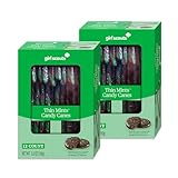 Girl Scout Thin Mints Candy Canes 2 Pack (24 Candy Canes Total) Weird Candy Cane Flavors, Christmas Candy Canes, Bulk Candy Canes, Weird Flavor Candy Canes by Snackivore
