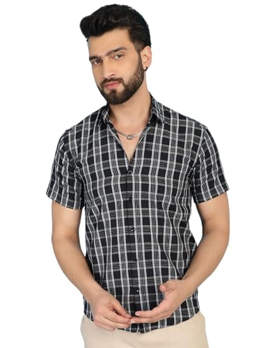 Image of Indian Needle Men's Checkered Regular Fit Shirts