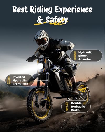 3500W Peak Electric Dirt Bike for Teens & Adults, 37MPH