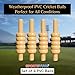 SPORTSYUVA Cricket Heavy Duty PVC Bails for Cricket Stump Set of 4