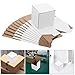 Healvian 10pcs White Corrugated Cardboard Moving Boxes 10x10x10cm Shipping Mailing Packing Storage Carton Box for Industrial and Scientific Packaging Supplies