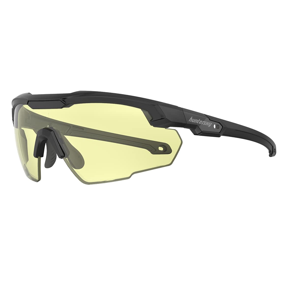 Safety Glasses Asian Fit Shooting Glasses Black Stealth Ballistic