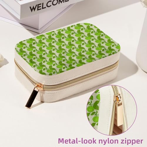 Joyero de viaje de terciopelo con estampado premium y organizador de pulseras exclusivo 7