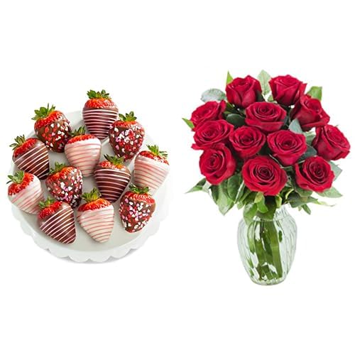 Mother's Day Roses & Love Berries Gift Set | KaBloom - 12 Lo...
