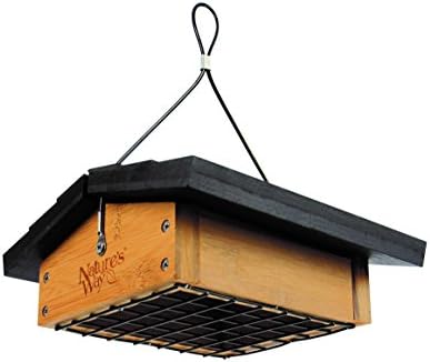 Nature's Way Bird Products BWF2 Bamboo Suet Upside-Down Bird Feeder