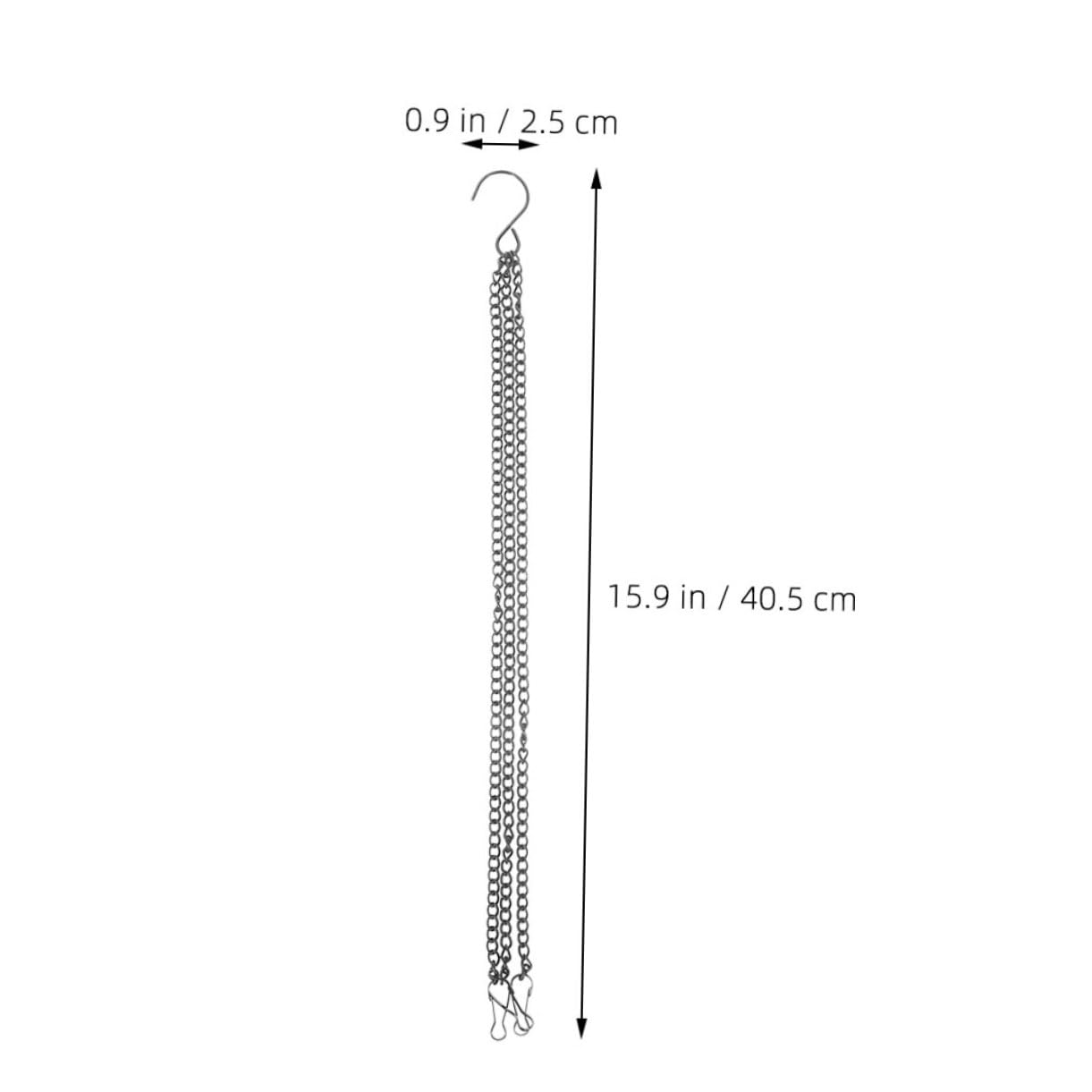 FUNOMOCYA 3Pcs Flowerpot Hanging Chains Chains with Hooks for Hanging Baskets Chain Replacement for Planter and Birdcage Decor