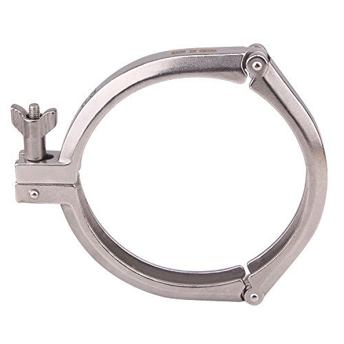 Image of DERNORD 3 Inch Three Segment Sanitary Clamp Stainless Steel 304 Tri Clamp Clover ((Tri clamp: 3 Inch))