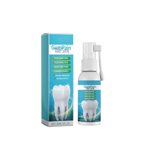 Mnozreo Spray de Reparación de Encías,30ML,1PC,Aerosol para el Cuidado Bucal Aliviar,Spray Portátil De Dolor De Muelas