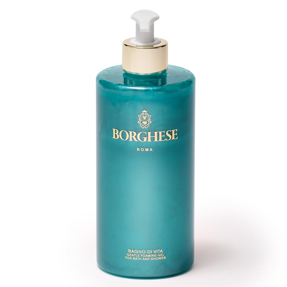 Borghese Bagno di Vita Gentle Foaming Bath & Shower Gel – Aromatherapy Hydrating Body Wash with Thyme, Chamomile & Sweet Almond Oil For All Skin Types Borghese Bagno di Vita Gentle Foaming Bath & Shower Gel – Aromatherapy Hydrating Body Wash with Thyme, Chamomile & Sweet Almond Oil For All Skin Types