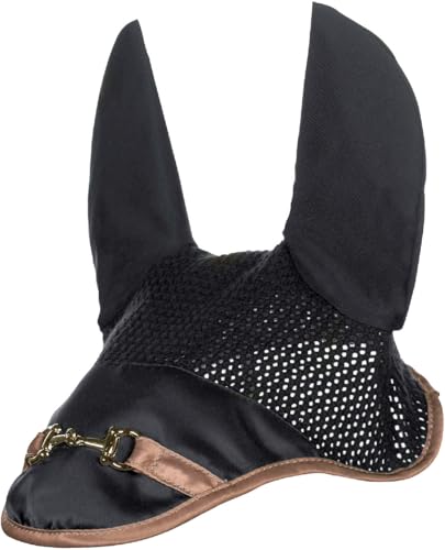Bonnet anti mouches poney HKM pour stopper les secouements de tête du poney