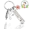 AOOGON 304 Edelstahl Krankenschwester Keychain, Krankenpflege Abschluss Schlüsselanhänger Geschenke, Krankenschwester Kappe Anhänger für Arzt, Medizinstudent, Tag der Krankenschwester