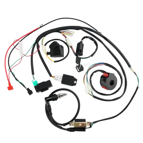 Image of PRO BAT Full Wiring Harness Coil CDI Spark Plug Kits | for 50cc 70cc 90cc 110cc 125cc 140cc 150cc Chinese 4-Stroke ATV Quad Pit Dirt Bike Buggy Go Kart