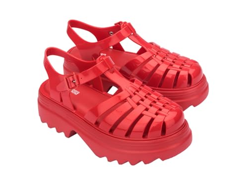 Image of Melissa Possession Platform II Jelly Sandals for Women - Classic Fisherman-Style Chunky Platform with Adjustable Ankle Strap, Lightweight EVA Sole, and Non-Slip Traction