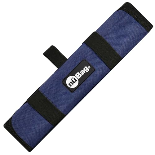 Porta Empate Anzol 5 Compartimentos Estojo Case Pesca Organizada Bóias Linhas Chumbada Traia Pescador Profissional Costura Reforçada Nü Bag (Azul Marinho)