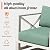 MAISON BACKYARDS Aluminum Outdoor Patio Furniture Set with Fire Pit, 6-Piece Outdoor Sectional with 5.2" Thick Cushions, Patio Conversation Sets for Backyard,(White,4 Seats)