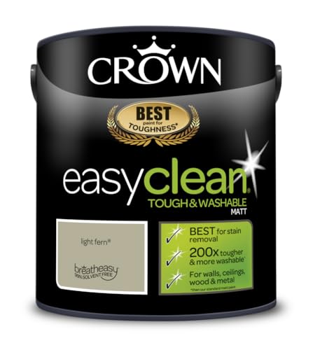 Crown Easyclean Matt Emulsion Paint 2.5L Light Fern